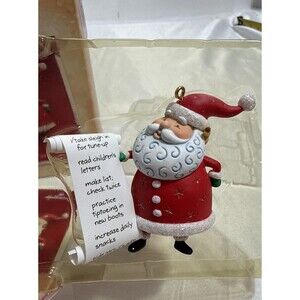 Hallmark So Much To Do Santa Ornament 2004 Keepsake New Christmas Decor Gift